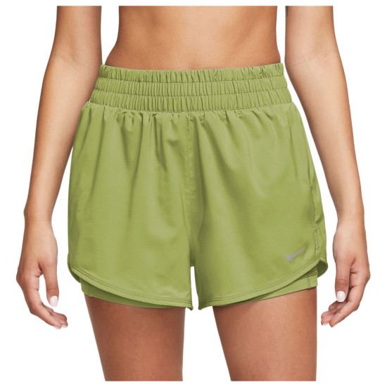 Nike Γυναικείο σορτς One Dri-FIT High-Waisted 3'' 2in1 Shorts